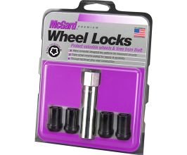 McGard Wheel Lock Nut Set - 4pk. (Tuner / Cone Seat) M12X1.5 / 13/16 Hex / 1.24in. Length - Black for Mazda Mazda6 GJ