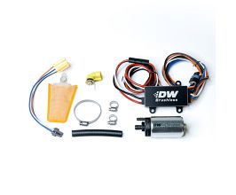 DeatschWerks DW440 440lph Brushless Fuel Pump Single/Dual Controller w/ Install Kit 93-07 Subaru WRX for Mazda Miata NA