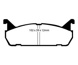 EBC 91-96 Ford Escort 1.8 Redstuff Rear Brake Pads for Mazda Miata NA