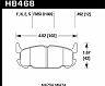 HAWK 03-05 Miata w/ Sport Suspension HP+ Street Rear Brake Pads (D1002)