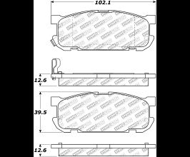 StopTech StopTech Street Select Brake Pads w/Hardware - Rear for Mazda Miata NB