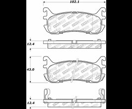 StopTech StopTech 97-03 Ford Escort Street Select Rear Brake Pads for Mazda Miata NB