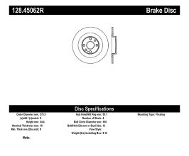 StopTech StopTech Drilled Sport Brake Rotor for Mazda Miata NB