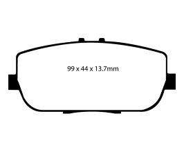 EBC 06-15 Mazda Miata MX5 2.0 Redstuff Rear Brake Pads for Mazda Miata NC