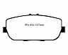 EBC 06-15 Mazda Miata MX5 2.0 Yellowstuff Rear Brake Pads