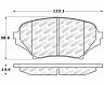 StopTech StopTech 06-15 Mazda Miata MX-5 Street Select Front Brake Pads