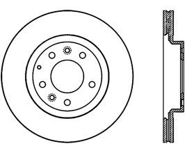 StopTech StopTech 06-15 Mazda Miata MX-5 Cryo Sport Slotted Vented Front Right Brake Rotor for Mazda Miata NC