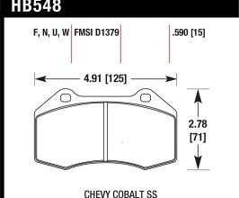 HAWK Renault Clio / Cobalt SS DTC-70 Front Brake Pads for Mazda Miata ND