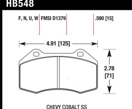 HAWK Renault Clio DTC-60 Race Front Brake Pads for Mazda Miata ND
