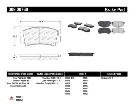 StopTech StopTech Performance Brake Pads for Mazda RX-7 FC