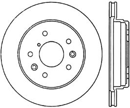 StopTech StopTech 86-91 Mazda RX7 Turbo Left Rear Slotted Sport Cryo Brake Rotor for Mazda RX-7 FC