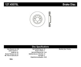 StopTech StopTech Slotted & Drilled Sport Brake Rotor for Mazda RX-8 SE