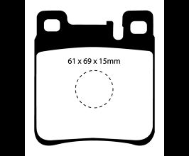 EBC 05-06 Chrysler Crossfire 3.2 SRT6 Redstuff Rear Brake Pads for Mercedes C-Class W203