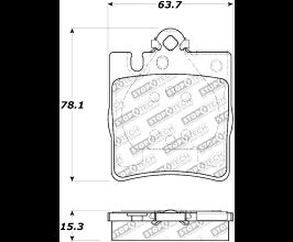 StopTech StopTech Street Touring Brake Pads for Mercedes C-Class W203