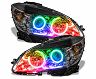 Oracle Lighting 08-11 Mercedes Benz C-Class Pre-Assembled Headlights - Chrome Housing - ColorSHIFT