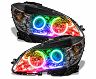 Oracle Lighting 08-11 Mercedes Benz C-Class Pre-Assembled Headlights Chrome Housing ColorSHIFT w/o Controller