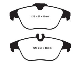 EBC 12-14 Mercedes-Benz C250 (W204) 1.8 Turbo Greenstuff Rear Brake Pads for Mercedes C-Class W204