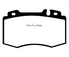 EBC 02-04 Mercedes-Benz C32 AMG (W203) 3.2 Supercharged Redstuff Front Brake Pads for Mercedes CL-Class C215