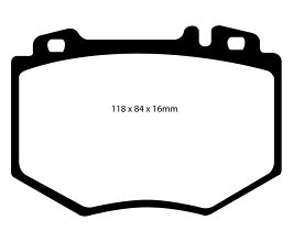 EBC 03-06 Mercedes-Benz CL600 5.5 Twin Turbo Yellowstuff Front Brake Pads for Mercedes CL-Class C215