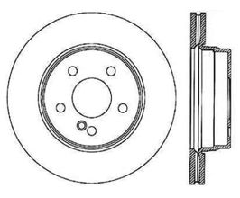StopTech StopTech Drilled Sport Brake Rotor for Mercedes CL-Class C215