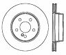 StopTech StopTech Drilled Sport Brake Rotor for Mercedes-Benz CL600 / CL55 AMG