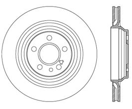 StopTech StopTech Drilled Sport Brake Rotor for Mercedes CL-Class C215