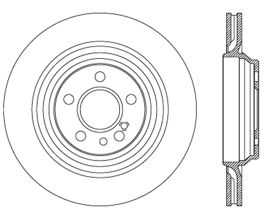 StopTech StopTech Drilled Sport Brake Rotor for Mercedes CL-Class C215