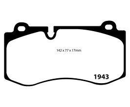 EBC 07-08 Mercedes-Benz CL550 5.5 Yellowstuff Front Brake Pads for Mercedes CL-Class C216