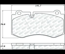 StopTech StopTech Street Select Brake Pads w/Hardware - Front for Mercedes CL-Class C216