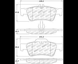StopTech StopTech Street Touring Mercedes Benz Rear Brake Pads for Mercedes CL-Class C216