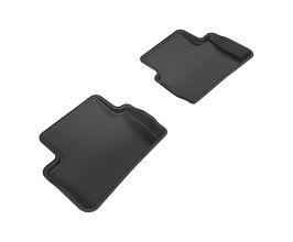 3D Mats 20152019 Mercedes-Benz CLA-Class/GLA-Class X177/X156 Kagu 2nd Row Floormats - Black for Mercedes CLA-Class W117