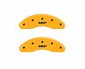 MGP Caliper Covers 4 Caliper Covers Engraved Front & Rear Yellow finish black ch