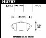 HAWK 17+ Infiniti QX30 HPS Street Front Brake Pads