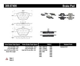 StopTech StopTech Performance Brake Pads for Mercedes CLK-Class C208
