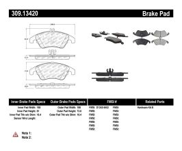 StopTech StopTech Performance Brake Pads for Mercedes CLS-Class W218