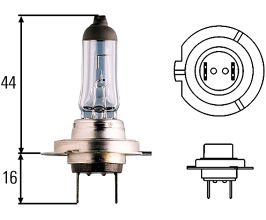 Hella Optilux H7 12V/55W XY Xenon Yellow Bulb for Mercedes E-Class C207
