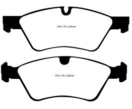 EBC 06 Mercedes-Benz E500 5.0 4-Matic Yellowstuff Front Brake Pads for Mercedes E-Class W211