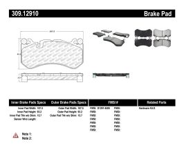 StopTech StopTech Mercedes Benz Front Performance Brake Pads for Mercedes E-Class W211