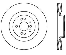 StopTech StopTech 05-06 Mercedes Benz G55 AMG Sportstop Cryo Drilled Front Right Rotor for Mercedes G-Class W463