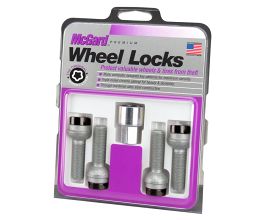 McGard Wheel Lock Bolt Set - 4pk. (Radius Seat) M14X1.5 / 17mm Hex / 45.0mm Shank Length - Black for Mercedes GL X164