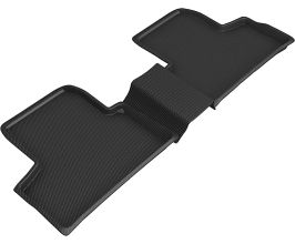 3D Mats 20-21 Mercedes-Benz GLB-Class Kagu 2nd Row Floormats - Black for Mercedes GLB X247