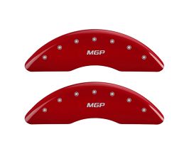 MGP Caliper Covers 4 Caliper Covers Engraved Front & Rear Red Finish Silver Char 2016 Mercedes-Benz GLE550E for Mercedes GLE C292