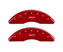 MGP Caliper Covers 4 Caliper Covers Engraved Front & Rear Red Finish Silver Char 2016 Mercedes-Benz GLE550E for Mercedes GLE C292