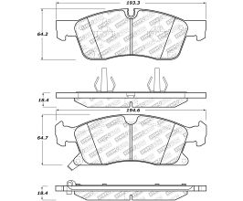StopTech StopTech 11-20 Jeep Grand Cherokee Street Select Front Brake Pads for Mercedes GLE-Class W166
