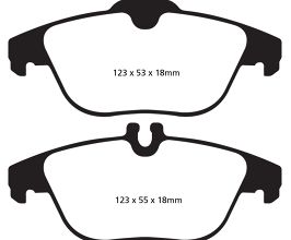 EBC 13-16 Mercedes-Benz GLK250 2.1 Twin TD Yellowstuff Rear Brake Pads for Mercedes GLK X204