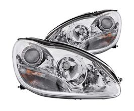 Anzo 2000-2005 Mercedes Benz S Class W220 Projector Headlights Chrome for Mercedes S-Class W220