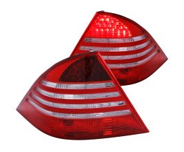 Anzo 2000-2005 Mercedes Benz S Class W220 LED Taillights Red/Clear for Mercedes S-Class W220