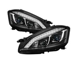 Spyder Mercedes W221 S Class 07-09 Headlights - HID Model Only - Black PRO-YD-MBW22107-HID-DRL-BK for Mercedes S-Class W221