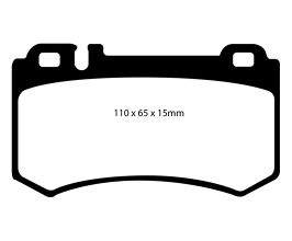 EBC 03-06 Mercedes-Benz CL55 AMG 5.4 Supercharged Yellowstuff Rear Brake Pads for Mercedes S-Class W221