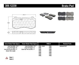 StopTech StopTech Performance Brake Pads for Mercedes S-Class W221